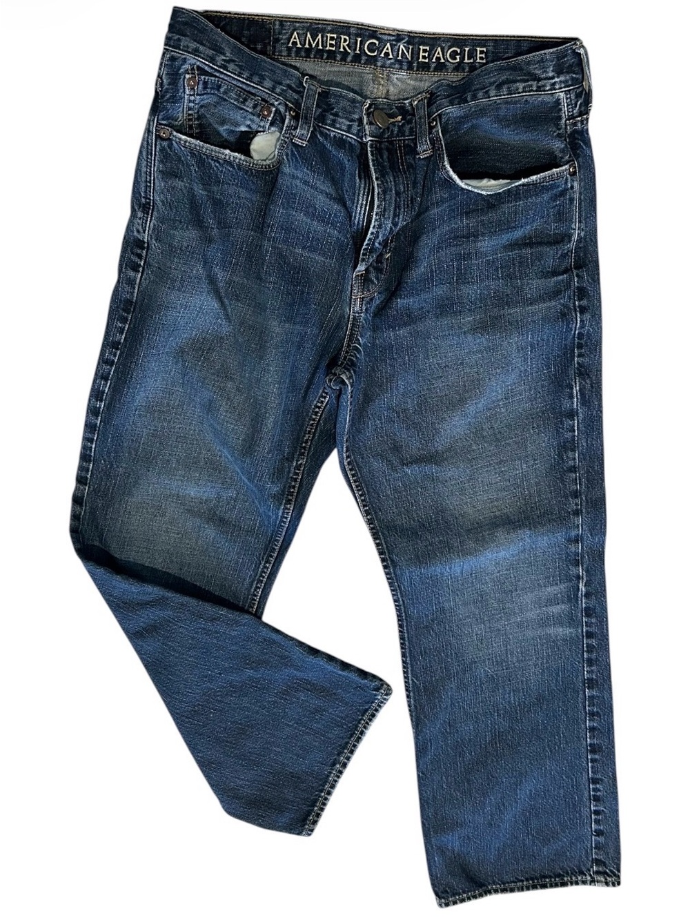 American Eagle Outfitters Men’s Dark Blue Bootcut Jeans size 34/30